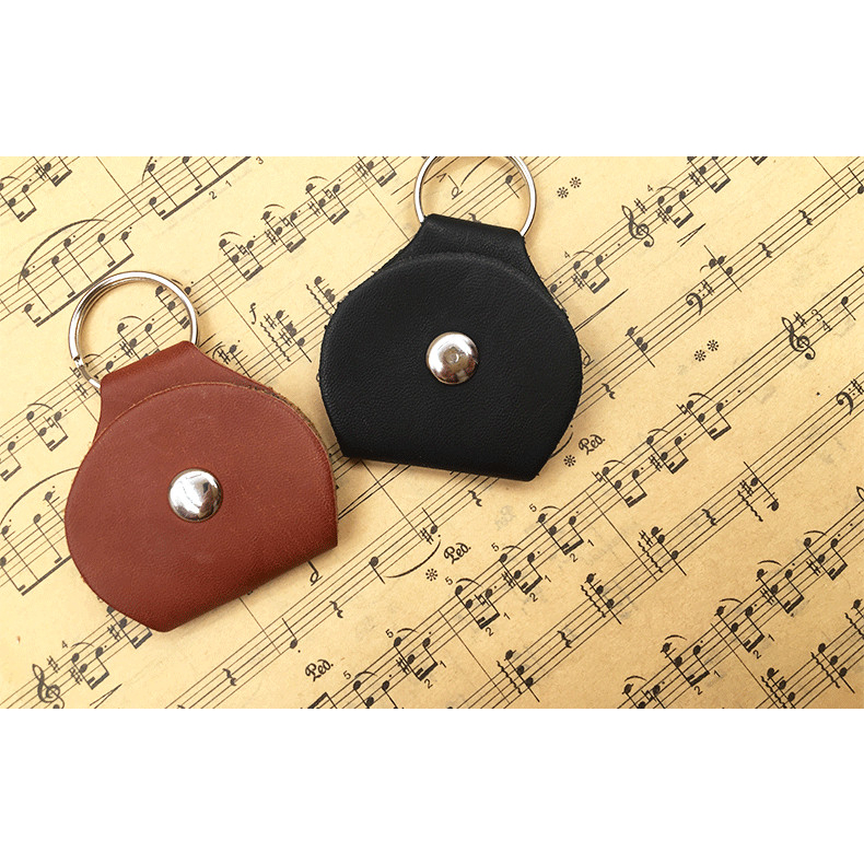 Túi Da Đựng Móng Gảy Đàn - Túi Đựng Móng Kiếu Móc Khoá