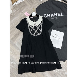 Váy đính đá cổ đức sm