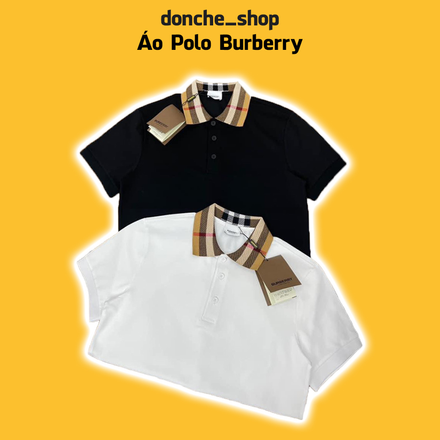 Áo Polo Burberry Kẻ Hoạ Tiết Cổ Áo Caro - Áo Polo Boy Phố Dày Dặn Phong Cách Hot Trend - donche_shop 23071085 23071109