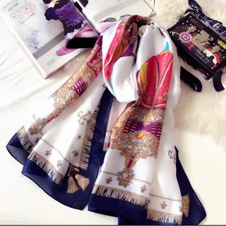 Khăn Choàng Lụa Khăn Quàng Cổ Cao Cấp - Khăn lụa siêu Mềm Mịn size 180*90cm