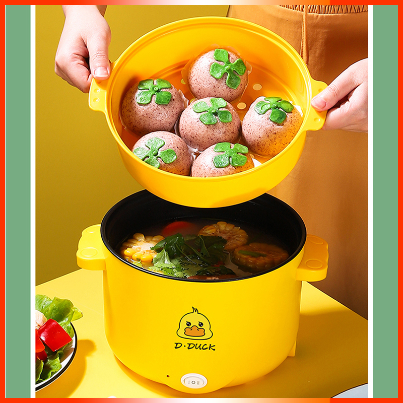 Nồi Lẩu Mini, Ca Nấu Mì Đa Năng Siêu Tốc Siêu Tiện Lợi 18CM