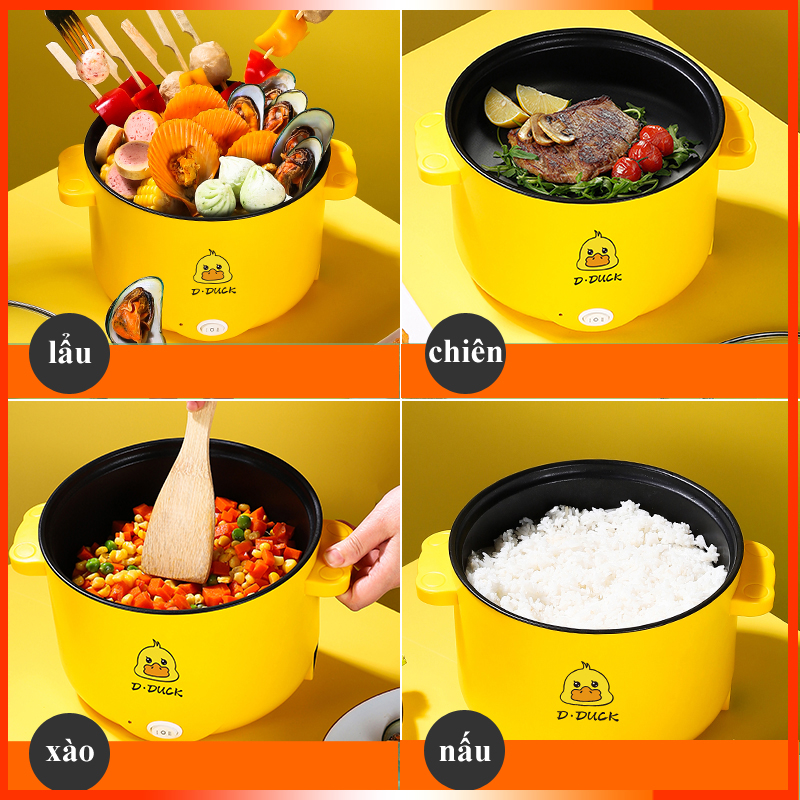 Nồi Lẩu Mini, Ca Nấu Mì Đa Năng Siêu Tốc Siêu Tiện Lợi 18CM