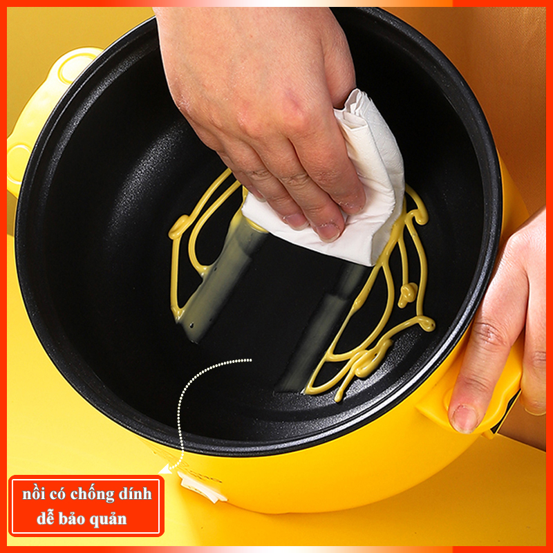 Nồi Lẩu Mini, Ca Nấu Mì Đa Năng Siêu Tốc Siêu Tiện Lợi 18CM