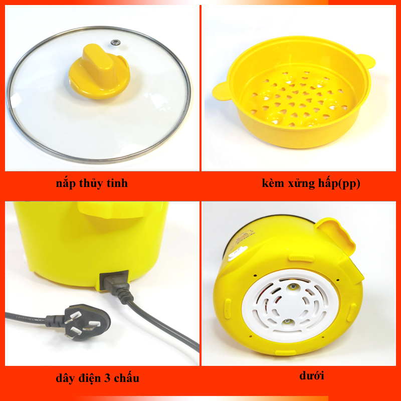 Nồi Lẩu Mini, Ca Nấu Mì Đa Năng Siêu Tốc Siêu Tiện Lợi 18CM