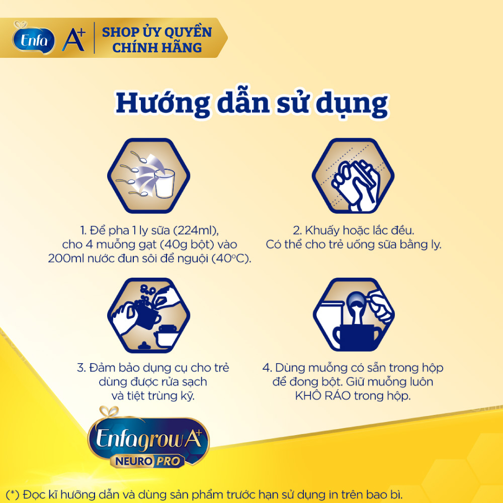 Sữa bột Enfagrow A+ neuro pro số 3 830g