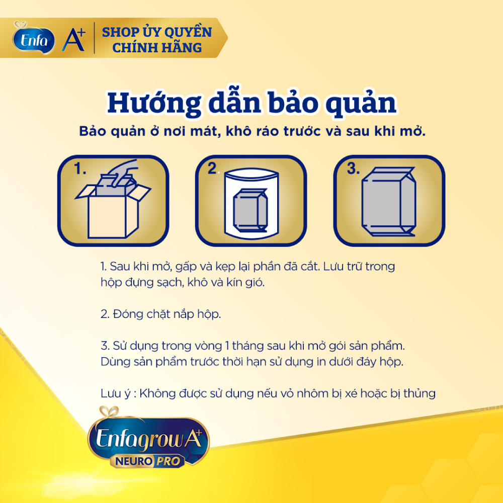 Sữa bột Enfagrow A+ neuro pro số 3 830g