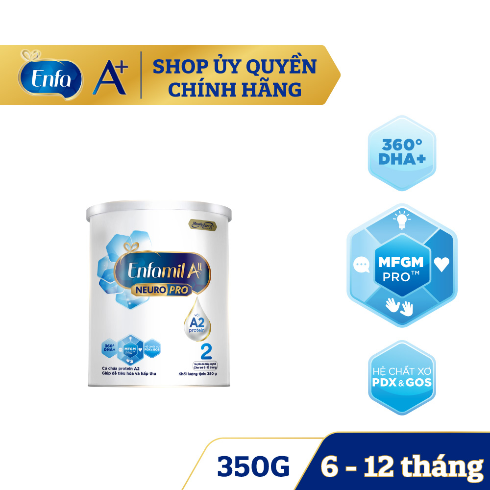 Sữa bột Enfamil A2 neuro Pro số 2 350g