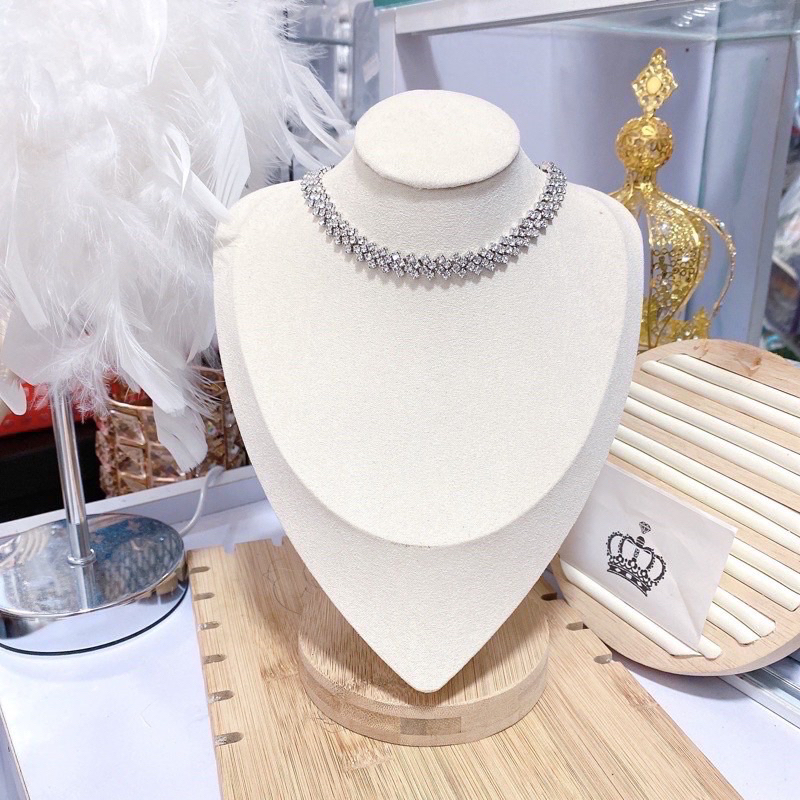 Dây chuyền Chocker đính đá sang chảnh, hàng cao cấp