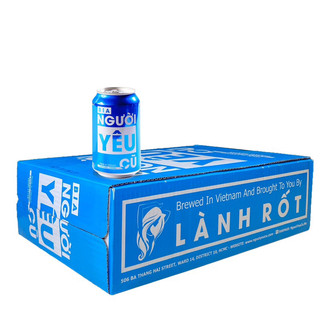 Bia NGƯỜI YÊU CŨ,nồng độ cồn 4.9%,dung tích 330ml/lon , 1 thùng 24 lon