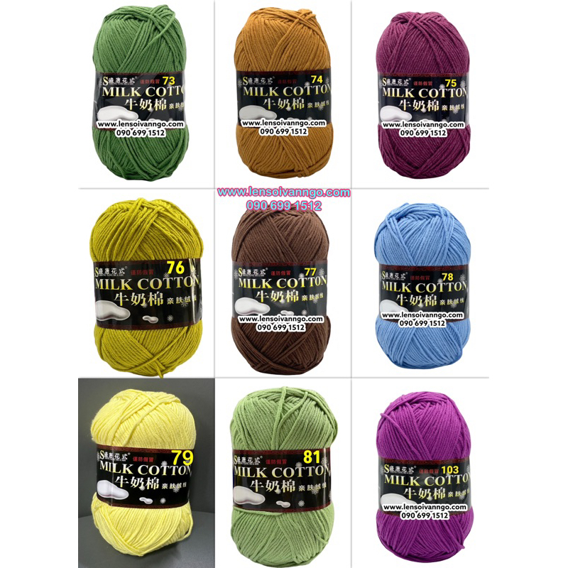 Len Milk Cotton loại 1