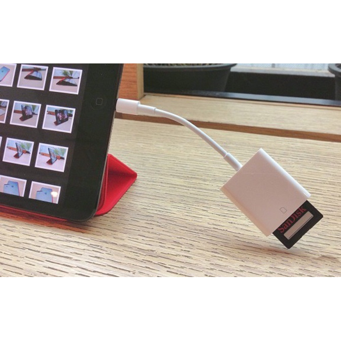 Combo Thẻ Nhớ Sandisk 64GB 200MB + Đầu Đọc Thẻ Nhớ Lightning | Hàng Chính Hãng