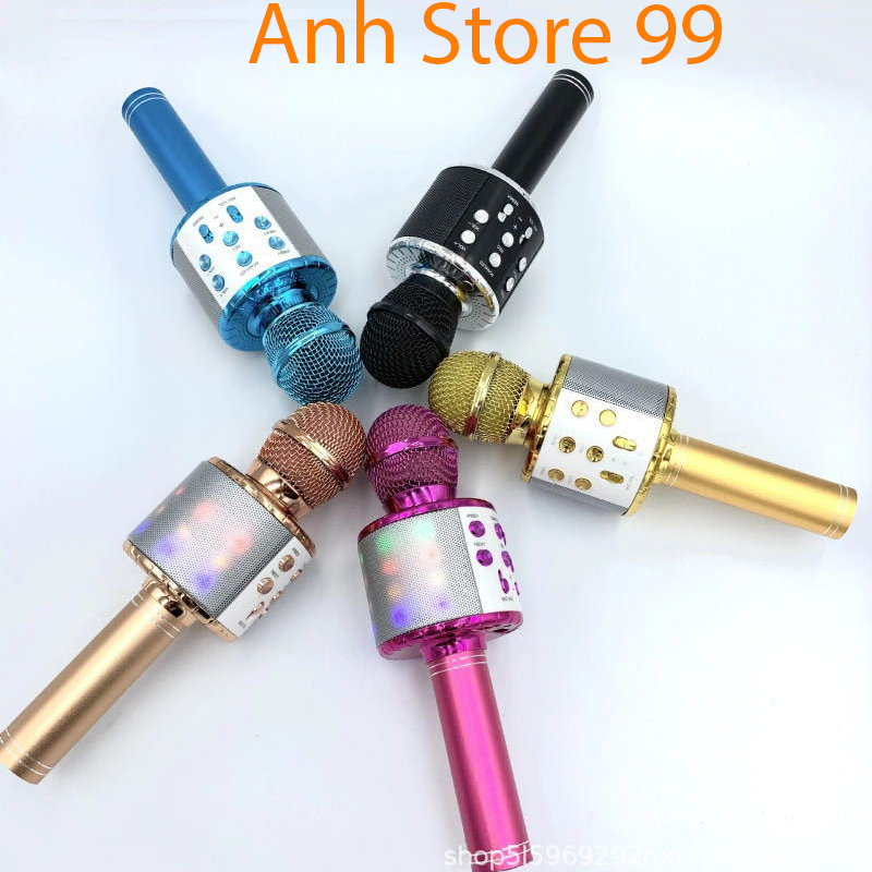 Mic Karaoke Ws-858, Micro Bluetooth Không Dây Kèm Loa, Vừa Nghe Nhạc Vừa Hát Karaoke-anhstore99xjh3h