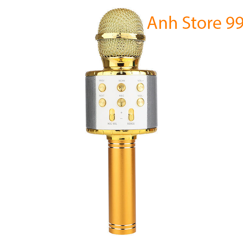 Mic Karaoke Ws-858, Micro Bluetooth Không Dây Kèm Loa, Vừa Nghe Nhạc Vừa Hát Karaoke-anhstore99xjh3h
