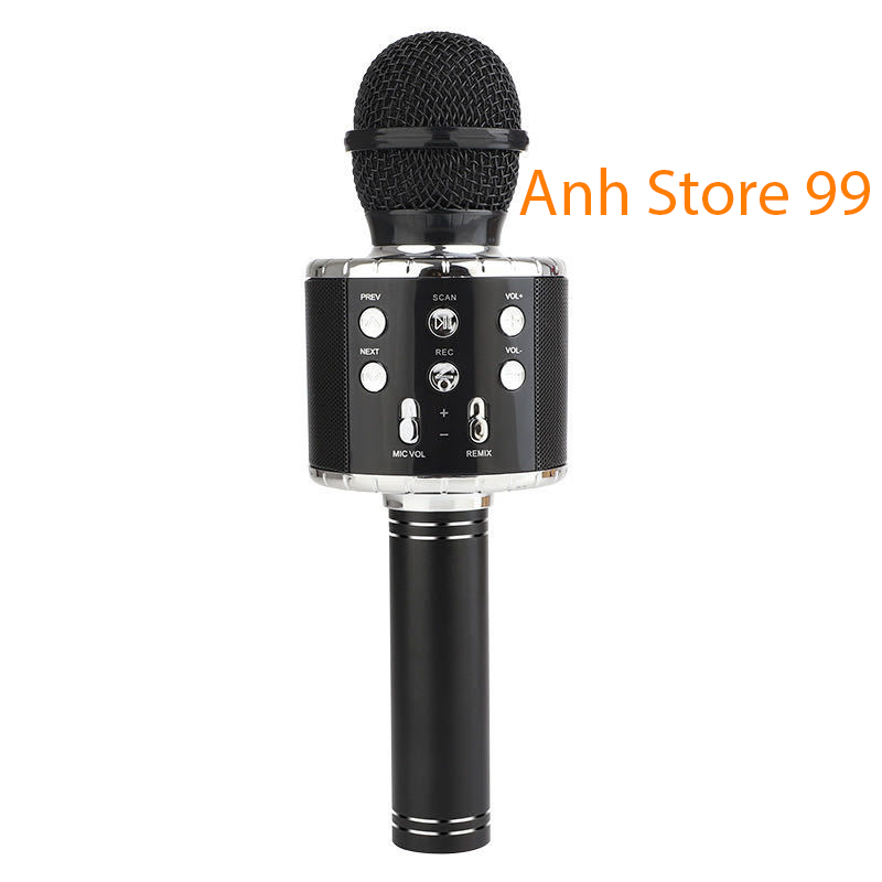 Mic Karaoke Ws-858, Micro Bluetooth Không Dây Kèm Loa, Vừa Nghe Nhạc Vừa Hát Karaoke-anhstore99xjh3h