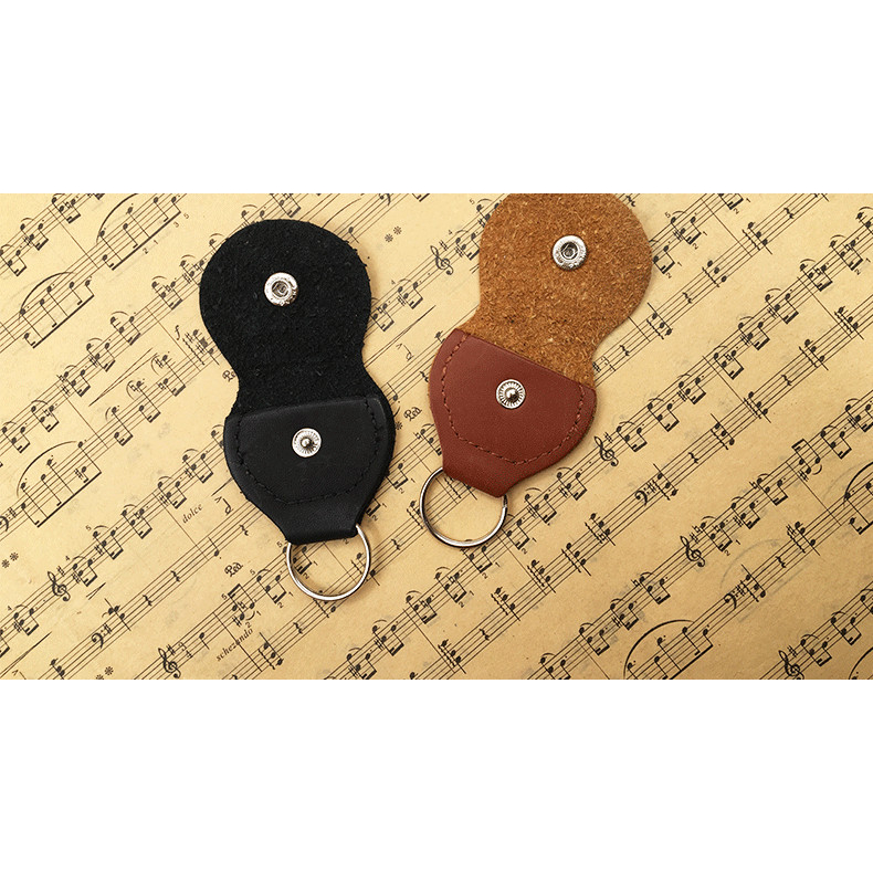 Túi Da Đựng Móng Gảy Đàn - Túi Đựng Móng Kiếu Móc Khoá