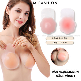 Miếng dán ngực GOMTAT silicon nâng vòng 1, che đầu ti siêu dính chống chảy xệ sử dụng nhiều lần SA-0100