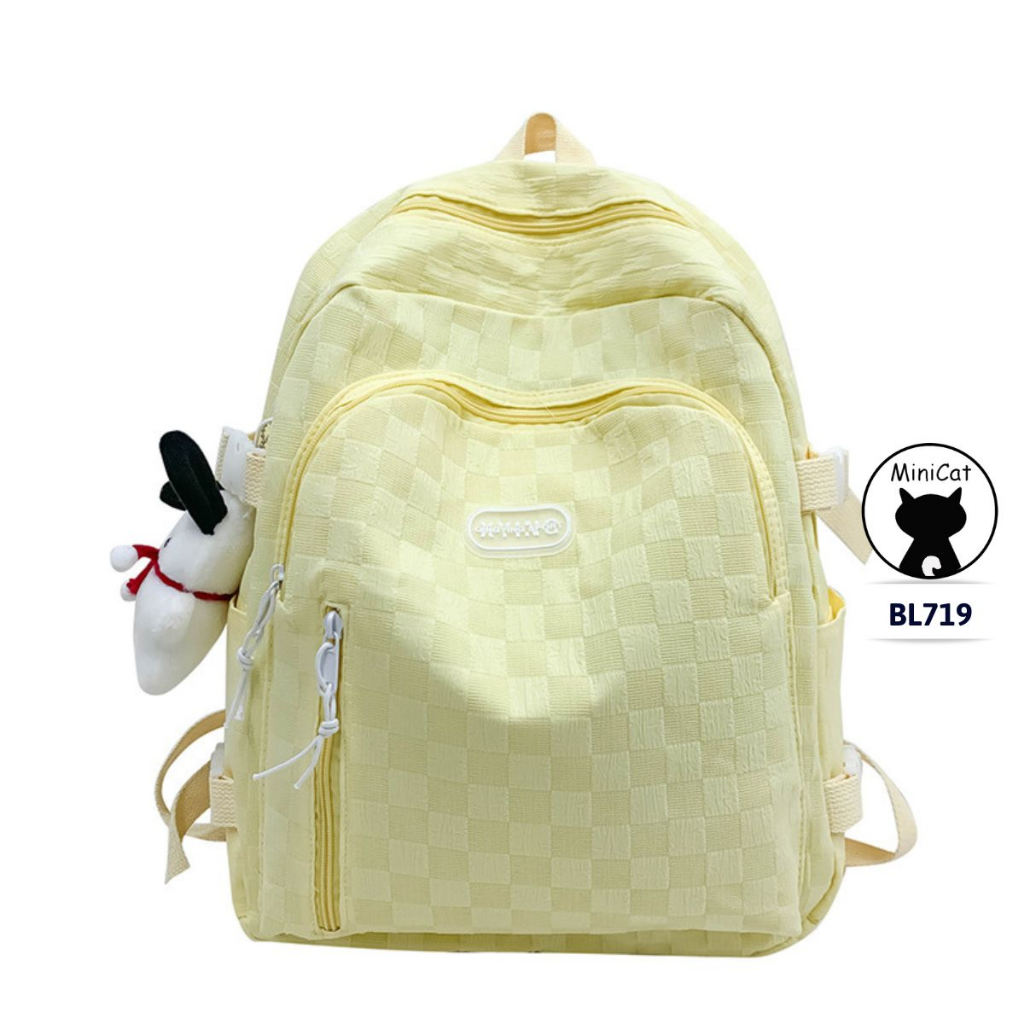Balo nam nữ cao cấp, thời trang, đi học, đi chơi cá tính MiniCat BL719