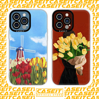 Ốp lưng iphone cạnh vuông Caseit Đồng hoa sơn dầu hội họa aesthetic 8/8plus/x/xs/11/12/13/14/pro/max/plus/promax