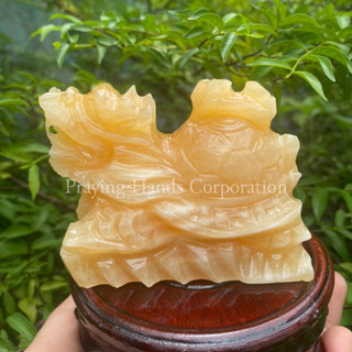Tượng long quy cõng gậy đá ngọc hoàng long | đá phong thuỷ