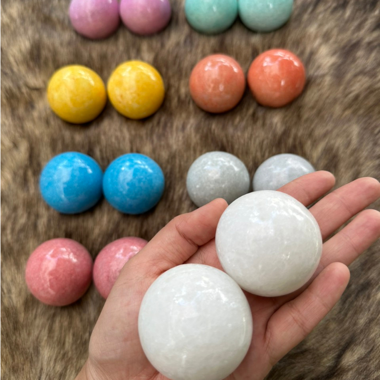 Bi Lăn Tay Đá CT Đủ Màu 5cm | Bi Đá Dùng Tập Cơ Tay Nhiều Công Dụng