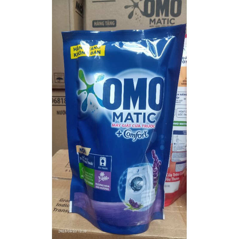 NƯỚC GIẶT OMO MATIC COMFORT HƯƠNG THANH XUÂN TÚI 412GR DATE  MỚI