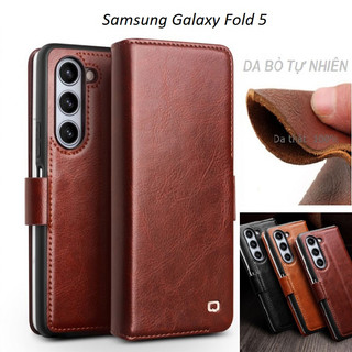 Bao da Galaxy Z Fold 5 Qlino Wallet da bò thật