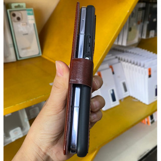 Bao da Galaxy Z Fold 5 Qlino Wallet da bò thật
