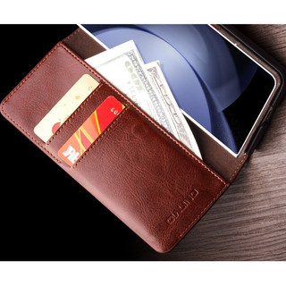 Bao da Galaxy Z Fold 5 Qlino Wallet da bò thật