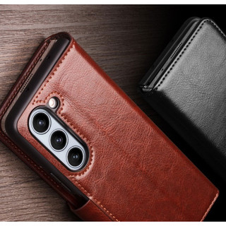 Bao da Galaxy Z Fold 5 Qlino Wallet da bò thật
