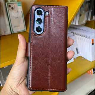 Bao da Galaxy Z Fold 5 Qlino Wallet da bò thật