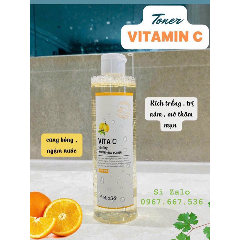 TONER KHỬ NÁM TRẮNG DA,KÍCH TRẮNG VITA C