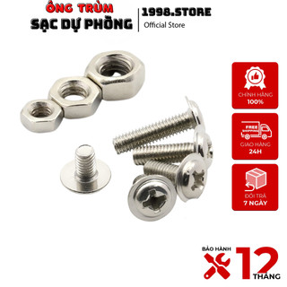 Ốc đầu dù 3mm ,Lắp sạc dự phòng mica