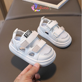 Sandal bít mũi phối lưới thoáng chân size 1-3 tuổi - êm, nhẹ