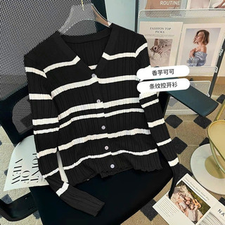 Áo cardigan len mongtoghi kẻ