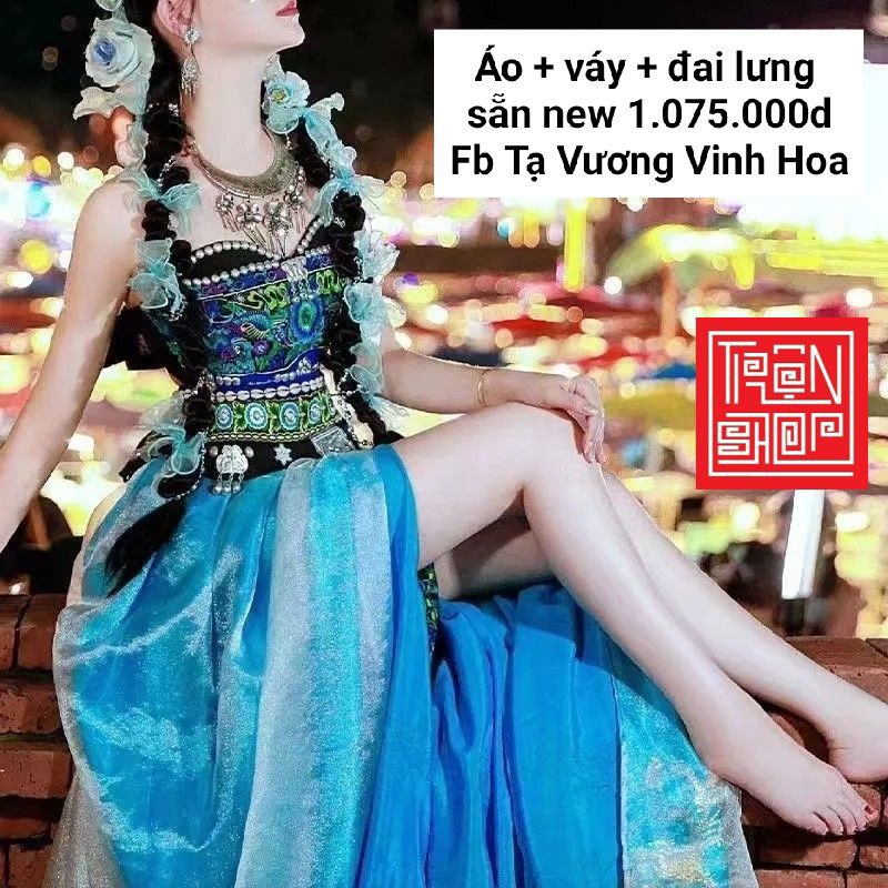 Trang phục Miêu Cương nữ set 3 món new