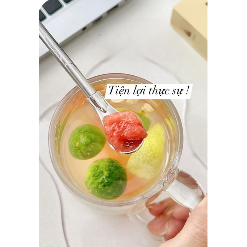 ỐNG HÚT KÈM THÌA KHUẤY INOX 304 SIÊU SANG TIỆN LỢI