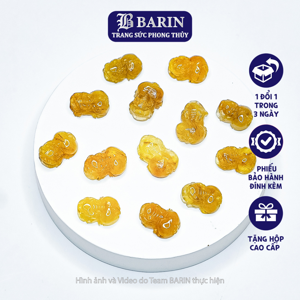 Tỳ hưu tóc vàng thiên nhiên hợp mệnh Kim và Thủy BARIN