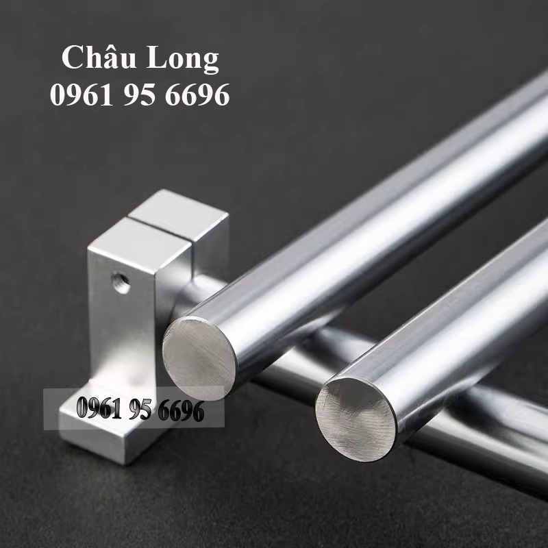 Thanh Trượt Tròn Dài 1m SC16 20 25 Ty Trượt Mạ Crom Giá Rẻ Chất Lượng Cao