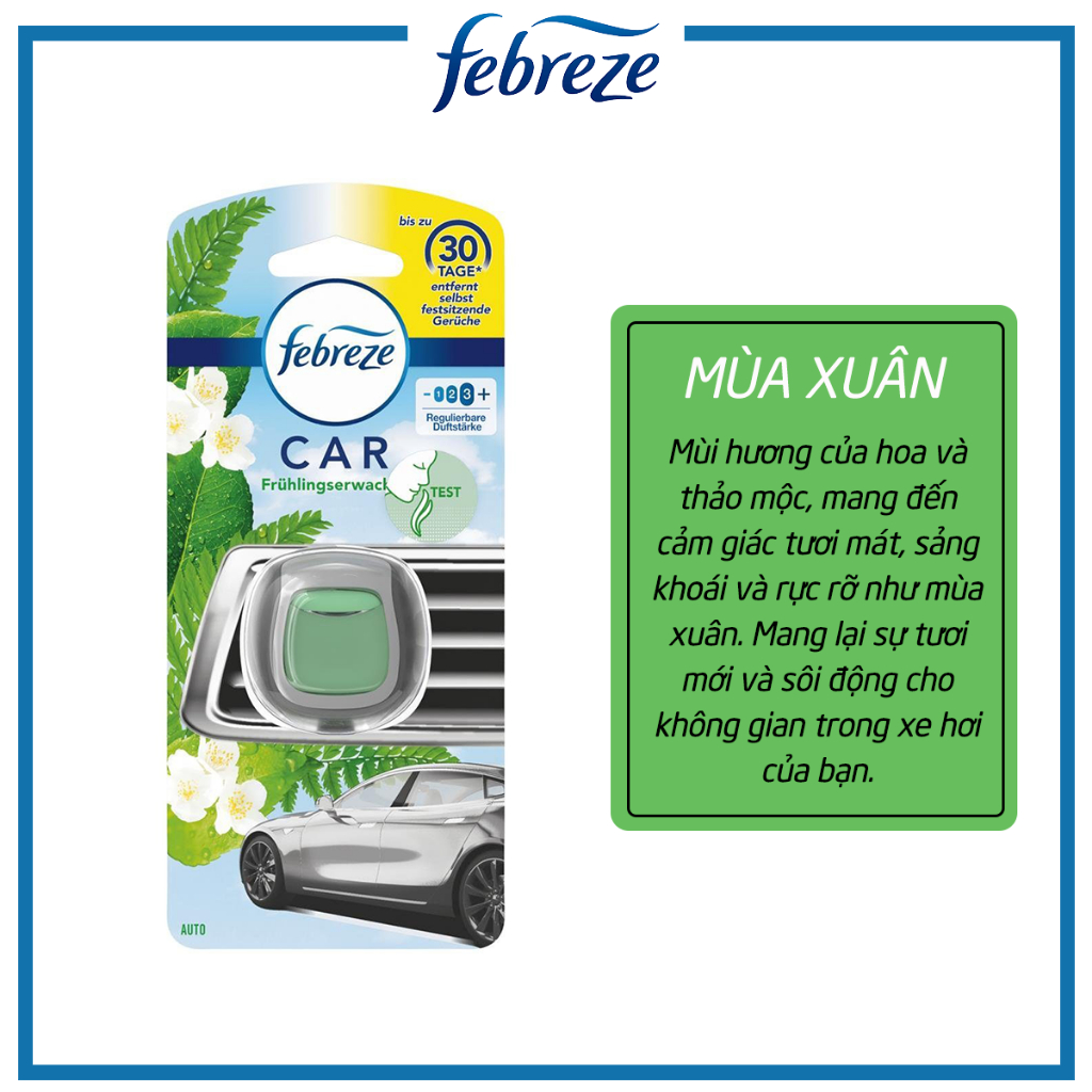 Nước hoa ô tô kẹp cửa gió FEBREZE