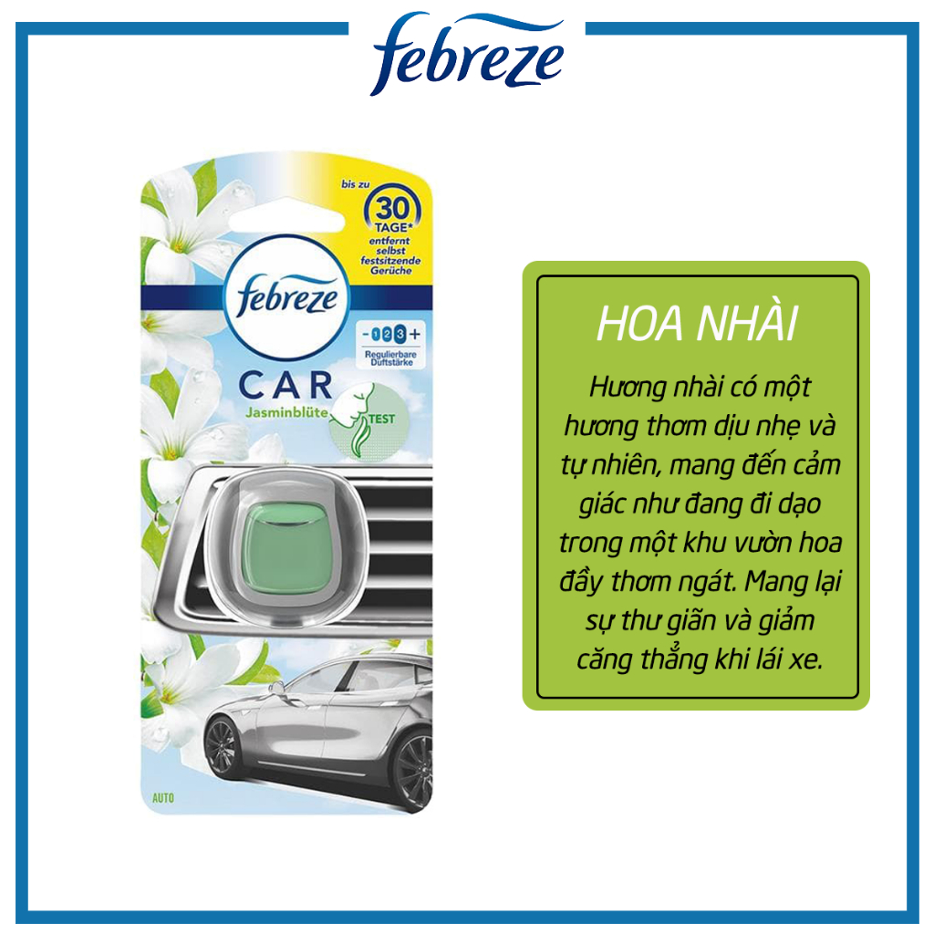 Nước hoa ô tô kẹp cửa gió FEBREZE