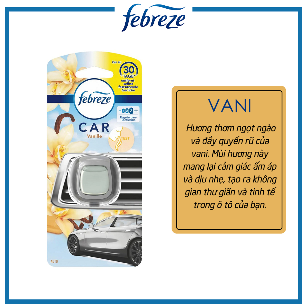 Nước hoa ô tô kẹp cửa gió FEBREZE