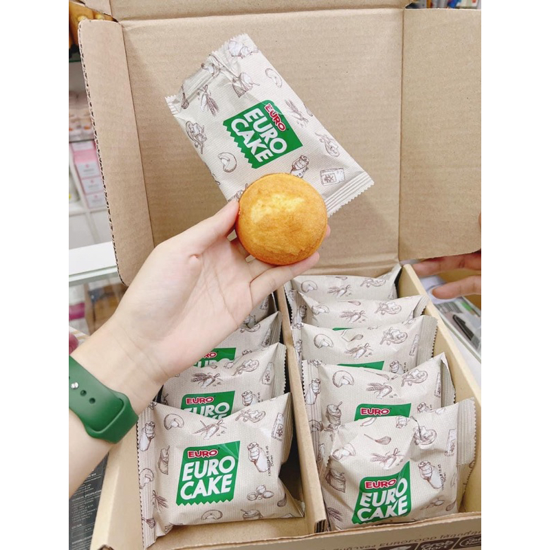 1 hộp - Bánh trứng Euro Cake Thái Lan