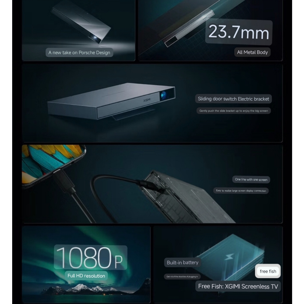 Máy chiếu đi động XGIMI RS Air  - Phiên bản cao cấp