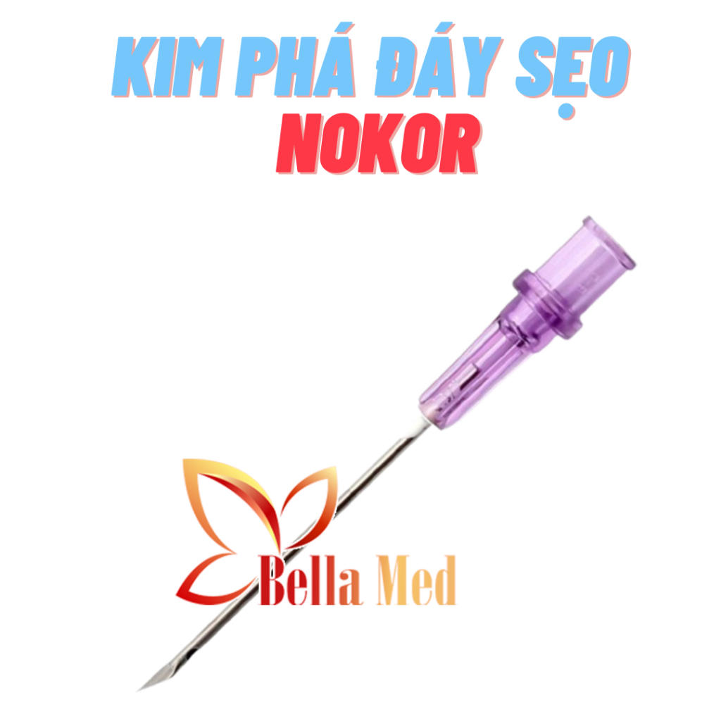 Kim 18G Nokor tách đáy sẹo rỗ có hướng dẫn chuyên dùng với prp