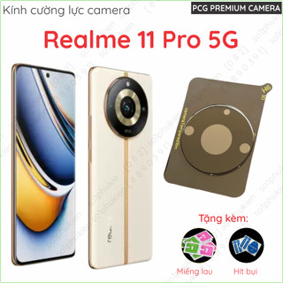 Kính cường lực camera đế đen Realme 11 Pro 5G giúp bảo vệ cam chụp hình đẹp