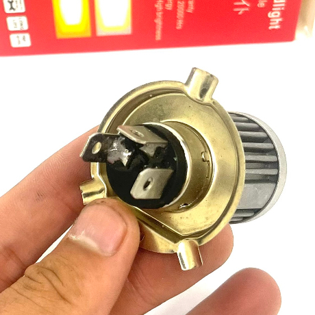 Đèn Led Pha Bi Cầu 2 Màu Chân H4-M5 Lắp Cho Ô Tô Và Xe Máy Siêu Sáng Chống Nước Tuyệt Đối 100% Mẫu 2023