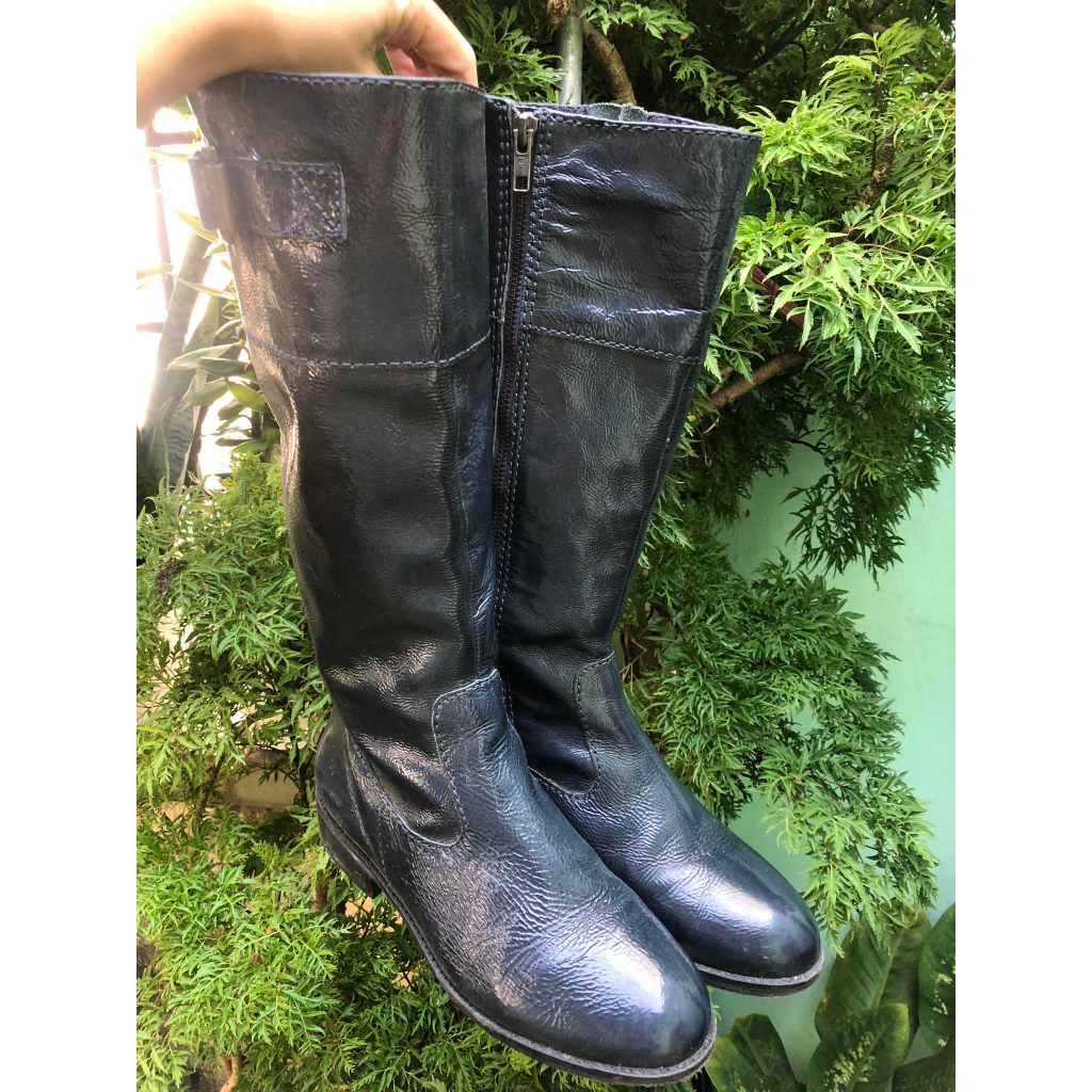 Boot da nữ cao cổ, hàng thrift _made in Brazil ,màu xanh lạ.