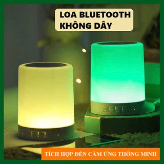 Loa Bluetooth Không Dây 2in1 Kết Hợp Đèn Ngủ, Đèn Led Cảm Ứng Đổi Màu Theo Nhạc THẾ HỆ MỚI
