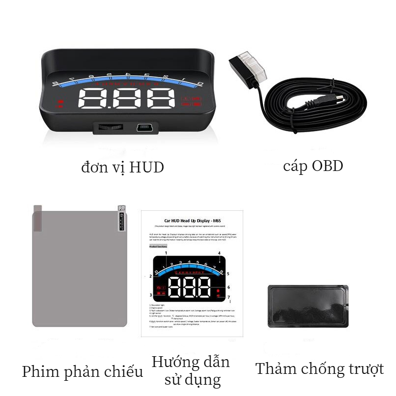 Ô tô di động màn hình obd ô tô sửa đổi bảng mã độ nét cao máy chiếu màn hình hud head-up M6S