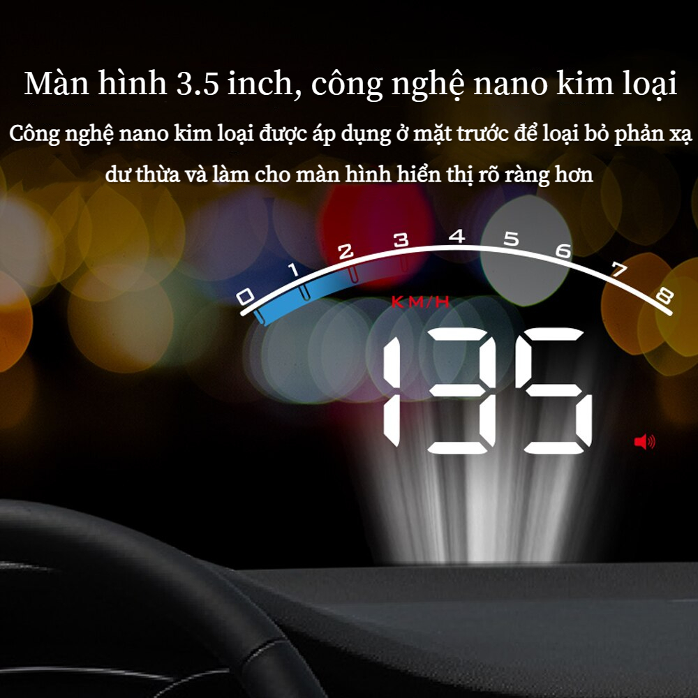 Ô tô di động màn hình obd ô tô sửa đổi bảng mã độ nét cao máy chiếu màn hình hud head-up M6S